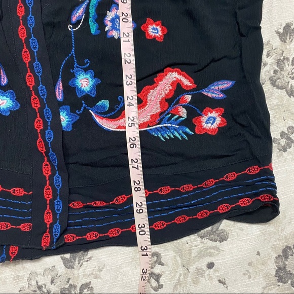 Curations Black Embroidered Open Cardigan XS/S - Picture 9 of 10